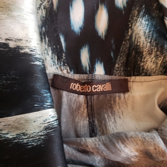 Roberto Cavalli animal snake print silk tank top - Picture 3 of 7